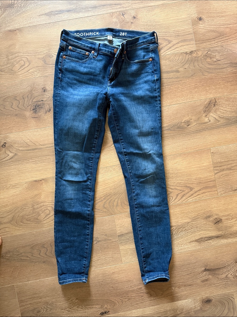 J. Crew Dark Blue Skinny Toothpick Jeans